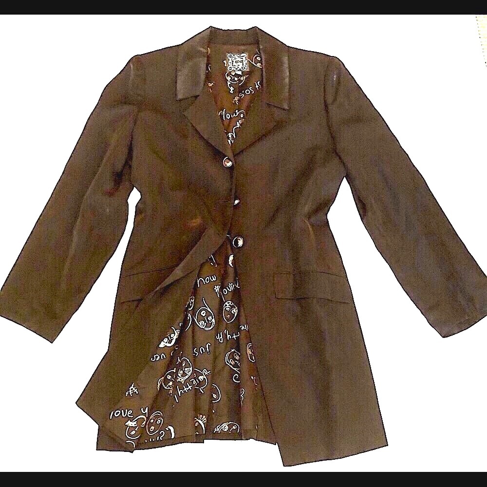 Vintage Cynthia Rowley tuxedo jacket Unique design